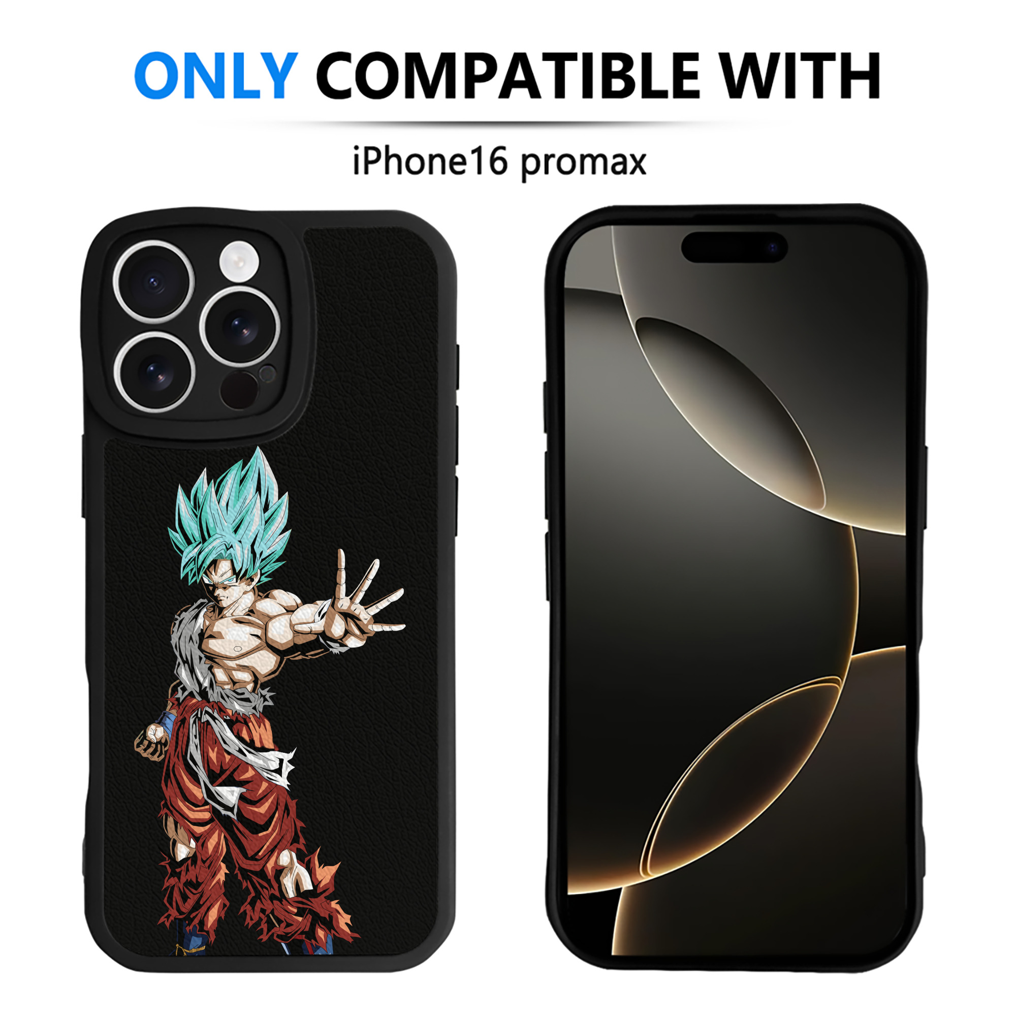 （画像用） ドラゴンボール 孫悟空（そん ごくう）Son Goku カカロット DRAGON BALL Kakarotto 【iPhone 16シリーズ対応】シリコンスマホケース（レザー調） 材質：シリコン